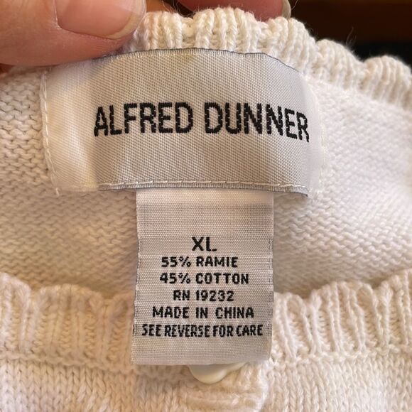 Alfred Dunner garden theme short sleeved cardigan - Picture 8 of 10